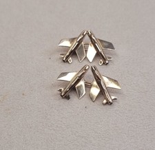 Murat  PAIRE BOUTON MANCHETTE avion MYSTER IV plaqué or 