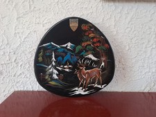 assiette emaux de longwy Val D'hiver- Grand Feu