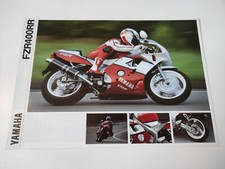 Yamaha FZR 400 RR de 1992 Prospectus Catalogue Brochure Moto