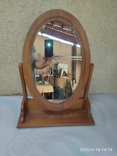 Petit miroir psyché en bois