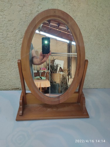 Petit miroir psyché - , bois