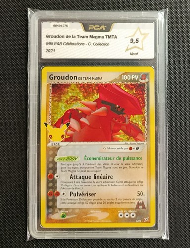 Carte gradée pokémon groudon - pokémon,