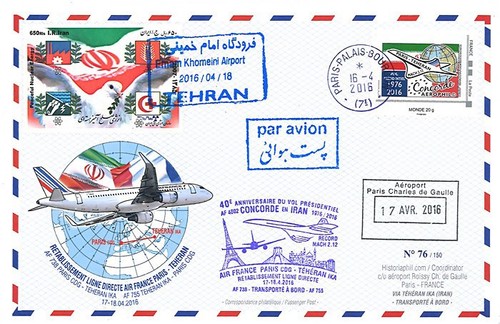 Par avion air - france, "1er