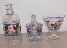 Ensemble Verre Bonbonnière et