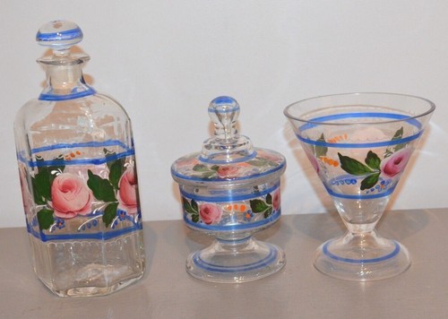 Ensemble verre bonbonnière - ensemble, et