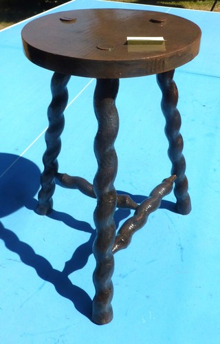 Tabouret tripode bois - tripode, en