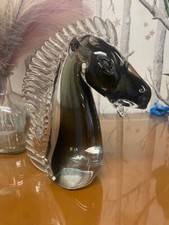Tête cheval verre - en, de