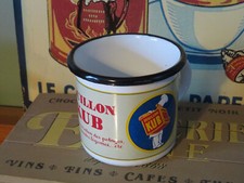 Mug plaque émaillée - émaillée, bouillon
