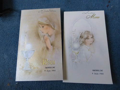 Ancien menu communion annee - menu,