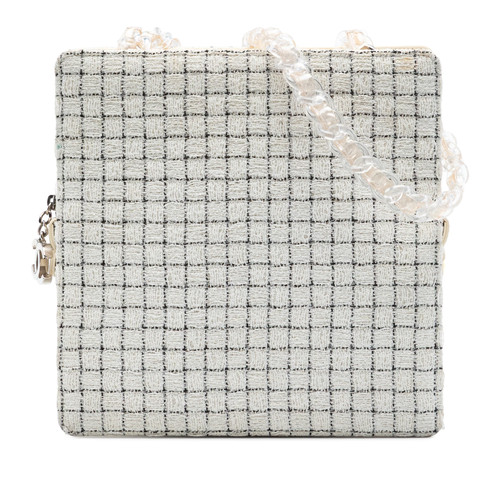 Chanel tweed resin zipped - tweed,