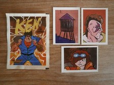 RARE Set 3 Stickers Poster - KEN LE SURVIVANT / Hokuto no - SFC no PANINI - 1990