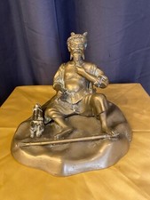 STATUE BRONZE BOUDDHA RIEUR ET PROTECTEUR DES CULTIVATEURS  VIET NAM OU LAOS