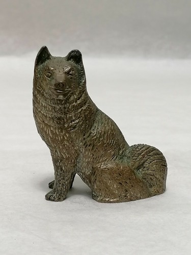 Petit bronze animalier chien - petit,