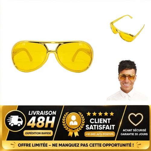Lunettes elvis rockeur - elvis,