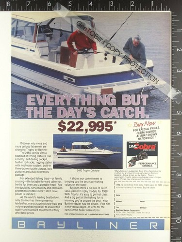 1988 advertising for bayliner - for,