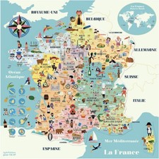 Puzzle magnétique Carte de