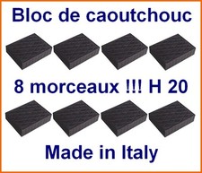 8 X bloc de caoutchouc