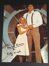 Photo signée Richard Kiel + Blanche Ravalec - Autographes COA Bond 007 Moonraker