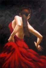 danseuse flamenco tableau