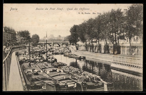 Cpa paris bassin pont - paris,,