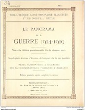 Panorama 1914 n°34 Guerre