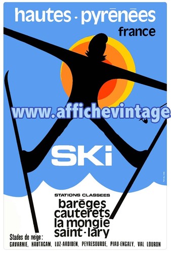 Affiche poster hautes pyrenees - affiche,