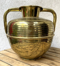 Canne à lait  Ancien Pot à lait normand en cuivre jaune (laiton)