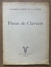 Elisabeth Jacquet de la Guerre Partition Pièces de Clavecin Ed. Oiseau-Lyre