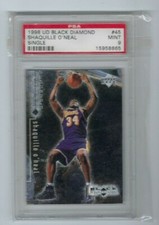1998 Upper Deck Black Diamond Shaquille O'Neal #45 Single   -MINT PSA 9-