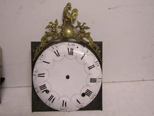 ancienne facade et cadran d horloge comtoise 18 eme