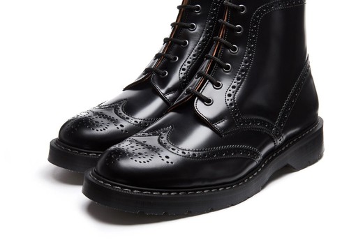 Solovair black shine - black, hi-shine