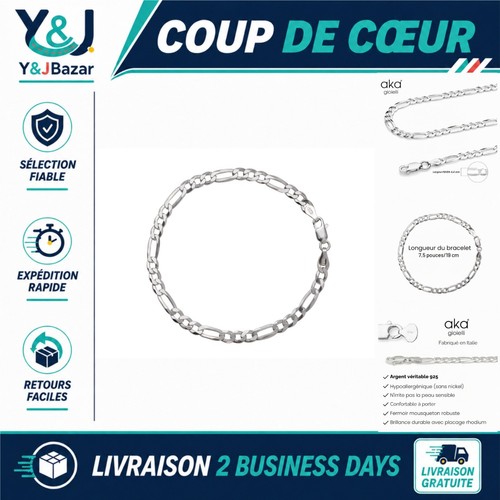 Bracelet argent 925 - , rhodié