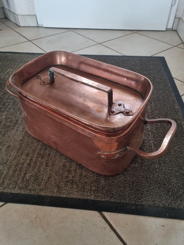 Ancienne daubiere cuivre - ancienne,