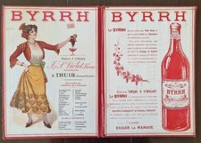 PORTE MENU RESTAURANT BAR BRASSERIE BYRRH vers 1935 (Maison Violet à Thuir P.O.)