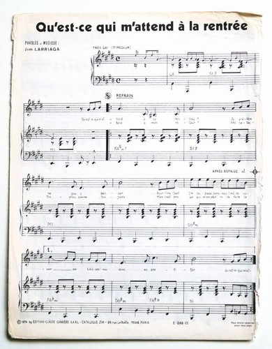 Partition sheet music michou - sheet,