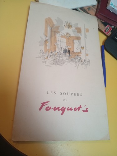 Menu ancien fouquet le - fouquet's, /
