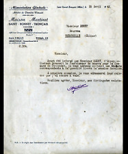 SAINT-BONNET-TRONCAIS (03) EPICERIE / ALIMENTATION "Maison MARTINET" en 1942