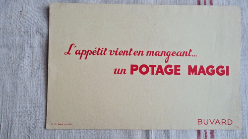 Ancien buvard publicitaire - ancien,