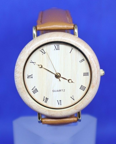 Montre bois quartz marron - quartz,