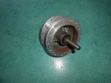 Moyeu roue avant 28 trous tambour 80 mm axe 11 mm Peugeot 103 neuf ancien stock