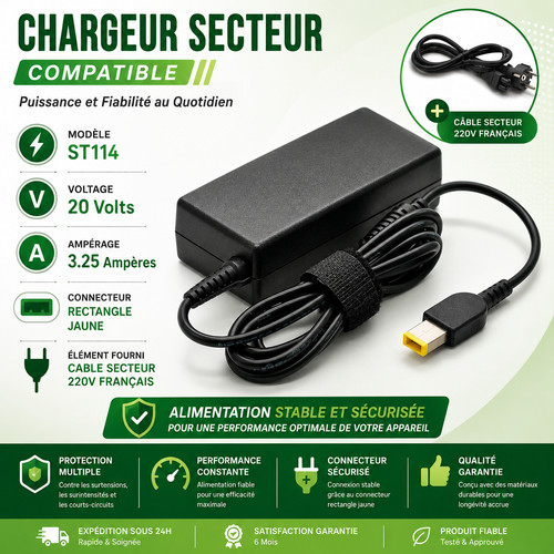 Chargeur pour lenovo thinkpad - lenovo,