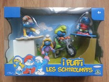 SCHTROUMPFS 4 FIGURINES SET PACK THEME SPORTS EXTREMES Jakks Pacific NEUF SCELLE