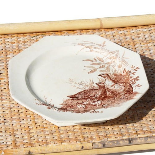 Ancienne assiette montée - , en