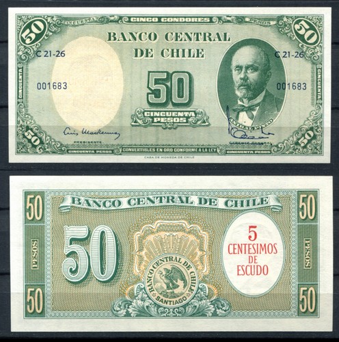 Chile 1960 centimos 50 - 5, /