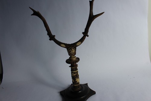 Trophée chasse bois cerf - bois,