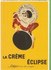 "Illustrateur"  carte postale CREME ECLIPSE - DESSIN: Femme et boite cirage