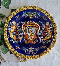 ANCIENNE ASSIETTE GIEN RENAISSANCE BLEUE