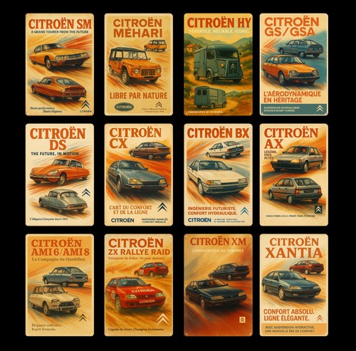 Citroen cars metal poster tin - cars,