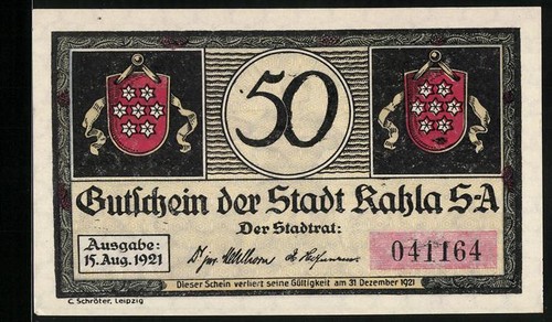 Monnaie nécessité kahla - monnaie,