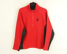 Spyder HOMME S Sweat Pull Veste UK 38 Entraînement SPORTS Extérieurs Rouge Haut